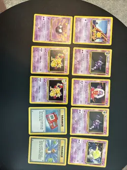 Vintage Pokémon Card Lot Of 10 Base Set To Neo - Image 7