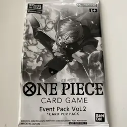 Event Pack Vol 2 One Piece Card Game Tournament Promo Prize Sealed English TCG - Image 1