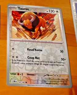 POKEMON RIVALITES DESTINEES CARD REVERSE HOLO CARD 152/182 DRI FR EV10 MINT - Image 1
