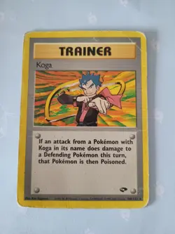 Pokémon TCG Koga Gym Challenge 106/132 Regular Rare Vintage Retro Card Played - Image 11