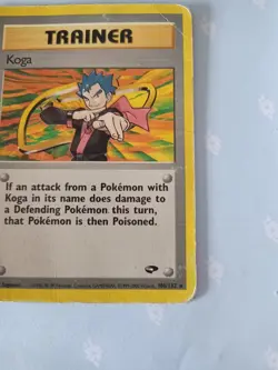 Pokémon TCG Koga Gym Challenge 106/132 Regular Rare Vintage Retro Card Played - Image 14