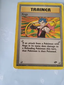 Pokémon TCG Koga Gym Challenge 106/132 Regular Rare Vintage Retro Card Played - Image 15