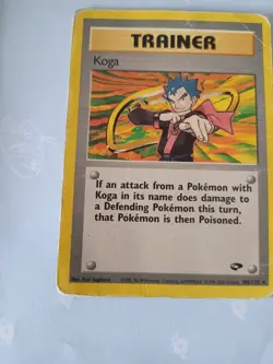 Pokémon TCG Koga Gym Challenge 106/132 Regular Rare Vintage Retro Card Played - Image 5