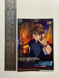 DUO MAXWELL Mobile Suit Gundam Arsenal Base BANDAI card game Japan No.095 anime - Image 6