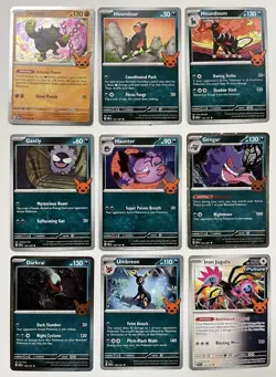 Pokemon Trick or Trade 2024 - Complete Card Set - Pikachu Munkidori Cosmos Holo - Image 10