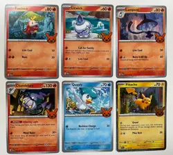 Pokemon Trick or Trade 2024 - Complete Card Set - Pikachu Munkidori Cosmos Holo - Image 3