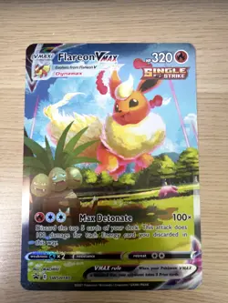 Pokémon Flareon VMAX SWSH180 Jumbo Card Holo - Image 1