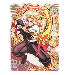 Demon Slayer SR Rengoku SR Pieces of Time Holo Anime Trading Card - Image 3