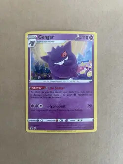 Gengar SWSH052 COSMOS HOLO Rare Black Star Promo Pokemon Card Near Mint - Image 1