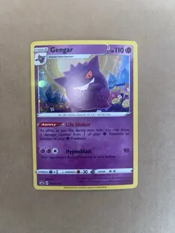 Gengar SWSH052 COSMOS HOLO Rare Black Star Promo Pokemon Card Near Mint - Image 2
