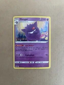 Gengar SWSH052 COSMOS HOLO Rare Black Star Promo Pokemon Card Near Mint - Image 5
