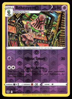 Beheeyem 080/195 Silver Tempest Reverse Holo Near Mint Pokemon Card - Image 1