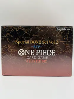 One Piece Card Game Special DON Set Vol 2 Ace FACTORY SEALED BOX OF 8 - Image 2