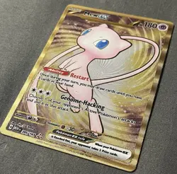 Pokémon TCG Mew EX 205/165 Gold METAL S&V 151 UPC Promo Card NM/MT - Image 1