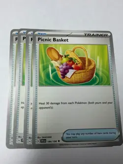 Pokemon Card Scarlet & Violet 4x Playset Picnic Basket 184/198 NM - Image 1