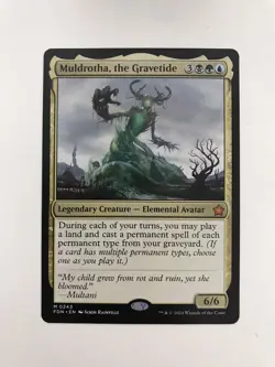 Muldrotha the Gravetide MTG Magic the Gathering Card NM Near Mint FDN - Image 1
