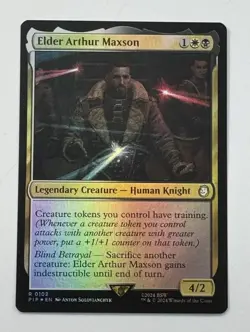 MTG Card Elder Arthur Maxson Foil Rare 0102 PIP Fallout Magic NM SEE PICS - Image 1