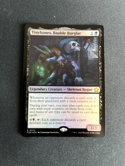 Magic the Gathering Tinybones, Bauble Burglar (Foil) Foundations Near Mint Rare - Image 2