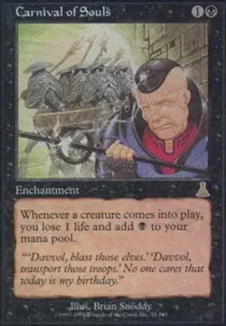Urza's Destiny #55 Carnival of Souls MTG Magic The Gathering (Brian Snoddy) HP - Image 2
