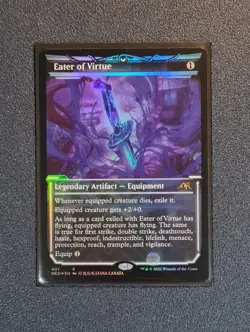 MTG Eater of Virtue - Showcase Foil - NEO - Near Mint+ Condition - Image 1