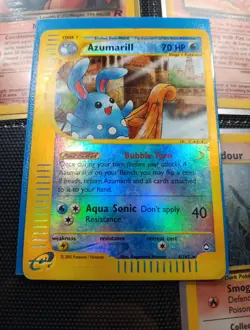 Azumarill Reverse Holo 4/147 Aquapolis English Pokemon Card WoTC E-Reader - Image 1