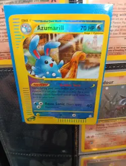 Azumarill Reverse Holo 4/147 Aquapolis English Pokemon Card WoTC E-Reader - Image 2