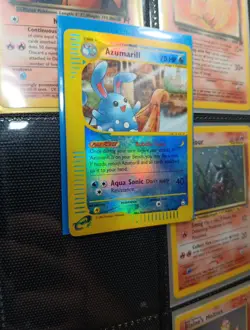 Azumarill Reverse Holo 4/147 Aquapolis English Pokemon Card WoTC E-Reader - Image 4