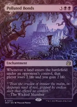 MTG (c) Wilds of Eldraine - Polluted Bonds (Enchanting Tales Foil) - Image 2