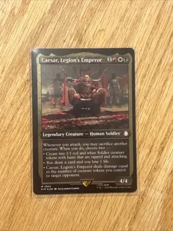 Caesar, Legion's Emperor Foil Etched Thick Stock — MtG UB: Fallout - Image 3