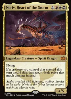 Neriv, Heart of the Storm Light Play, English Magic the Gathering MTG Tarkir: Dr - Image 2
