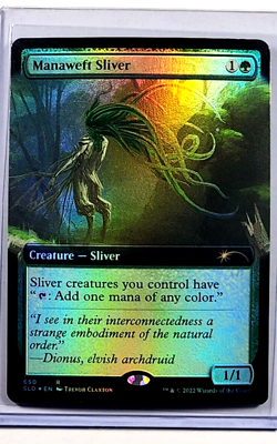 2022 MTG Magic the Gathering Secret Lair Drop Foil Manaweft Sliver Extended Art - Image 3