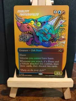 Fearless Swashbuckler FOIL - Borderless - Aetherdrift - Rare - NM (see pics) MTG - Image 1