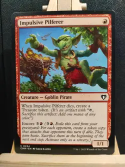 Impulsive Pilferer - Commander Masters - Common - NM (see pics) MTG - Image 4