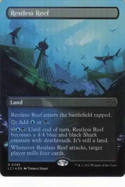 2023 Magic: The Gathering Lost Caverns of Ixalan Restless Reef #349 Foil NM - Image 3