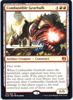 #112 Combustible Gearhulk MTG Kaladesh Mythic - Image 3