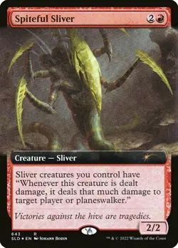 Spiteful Sliver - Foil - Extended Art x1 - Secret Lair Drop Series - NM-Mint, En - Image 1