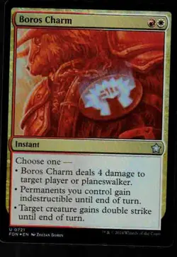 1 x Boros Charm-Magic the Gathering-MTG-Foundations-FOIL-Near Mint - Image 2