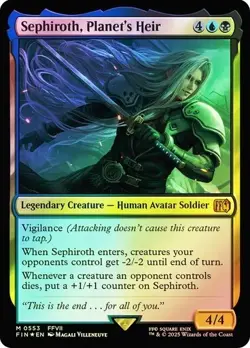 MTG ** FOIL ** Sephiroth, Planet's Heir - Final Fantasy - FIN - Image 1