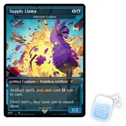 SUPPLY LLAMA (ETHERIUM SCULPTOR) Secret Lair Magic MTG MINT CARD - Image 1