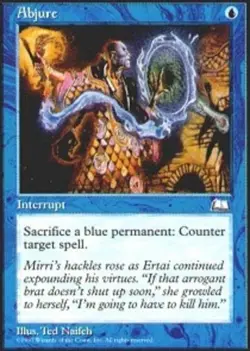 MTG magic cards 1x Abjure Weatherlight Light Play, English - Image 2