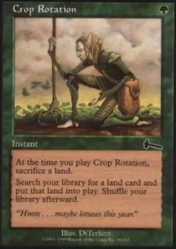 MTG magic cards 1x Crop Rotation Urza's Legacy Light Play, English - Image 1