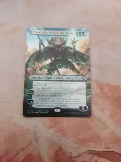 Nissa, Who Shakes The World Borderless Foil Commander Bloomburrow MTG NM - Image 1