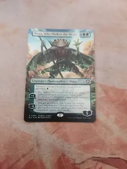 Nissa, Who Shakes The World Borderless Foil Commander Bloomburrow MTG NM - Image 2