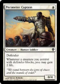 mtg magic perimeter captain worldwake ENGLISH FRENCH captain of the perimeter - Image 3
