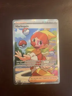 Harlequin #163/086 White Flare English Ultra Rare Pokemon Card - Image 1
