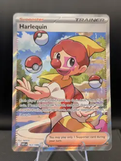 Harlequin #163/086 White Flare English Ultra Rare Pokemon Card - Image 1