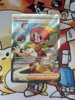 Harlequin #163/086 White Flare English Ultra Rare Pokemon Card - Image 3