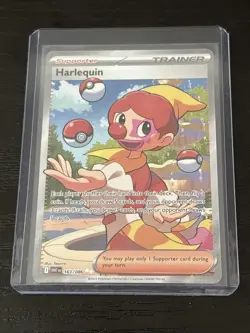 Harlequin #163/086 White Flare English Ultra Rare Pokemon Card - Image 3