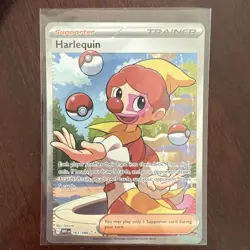Harlequin #163/086 White Flare English Ultra Rare Pokemon Card - Image 1