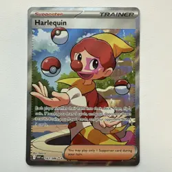 Harlequin #163/086 White Flare English Ultra Rare Pokemon Card - Image 1